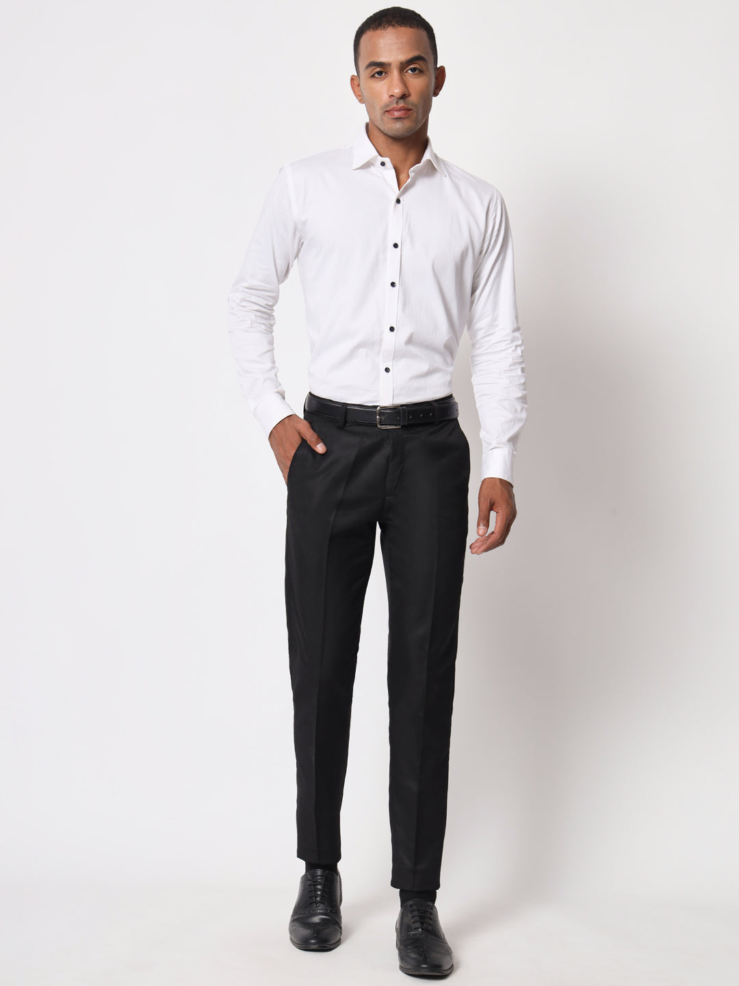 McHenry Men's Regular Fit Formal Trousers